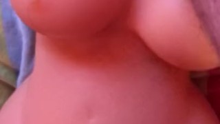 Giving my toy a nice creampie
