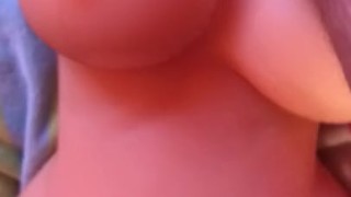 Giving my toy a nice creampie