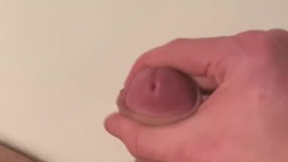 Young 21 Year Old Jacking Off at a Friends House POV Small Cumshot