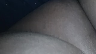 Sneaking to touch it under covers