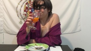 colazione con sborra e muesli - colazione da .... troia