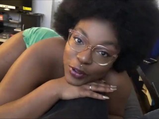 horny ebony girlfriend begs for cock