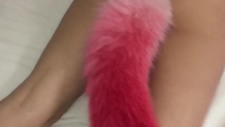 My fur tail butt plug!