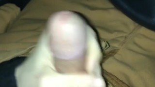 Young Stud jerks off in public