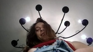 Tgirl POV flashing and face sitting teaser