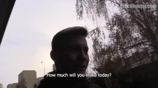  CZECH HUNTER 391 - Buff Jock Sucks Dick And Takes It Raw To Pay His College Loan