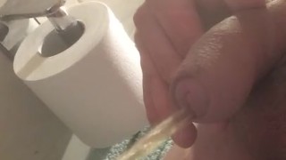 Young White dick pissing