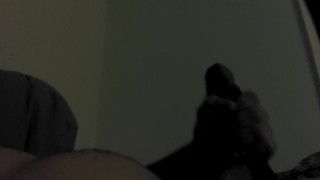 Stroking big cock to Carmen Valentina