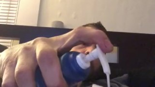 Big white cock cumshot