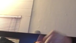 Big white cock cumshot
