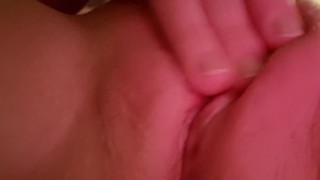 Female clit masturbation up close cumming and moaning
