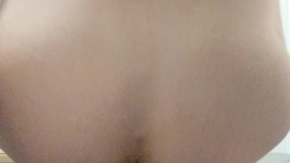 Young Student rides big dildo