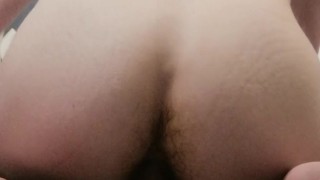 Young Student rides big dildo