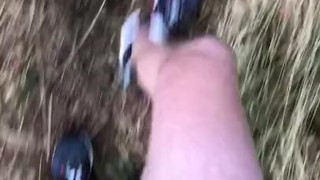 Naked forest walk