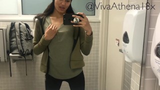 INSANE PUBLIC MASTURBATION IN AIRPORT