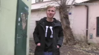  CZECH HUNTER 394 - Blonde Stud Gets A Huge Sum Of Money Just To Get His Ass Fucked