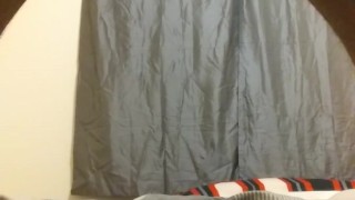 Tat's Pink Shirt And bikini Male black undies.. Cumshot