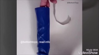 DILDO TEST : Brady Blue dildo Small (Bottomtoys)