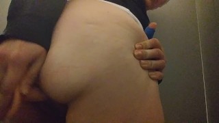 Pussy Wet Fucking At Work In Bathroom Stall !