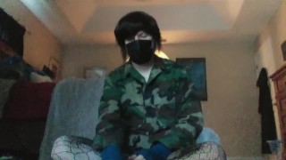 Shy Femboy Field Strips His AK