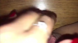 Baby girl masturbating pussy
