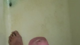 Pocket pussy in the shower with cumshot