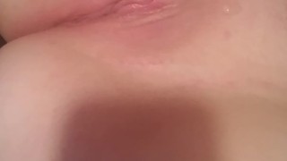 Oiling up my pussy before I get out the toys