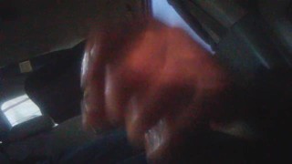 Up close public stroking