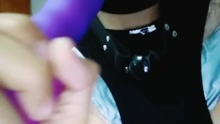 Tragando dildo
