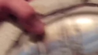 Bear boy cums and eats it for daddy