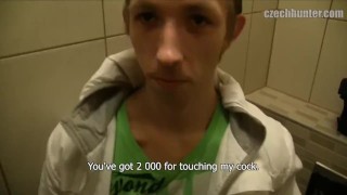  CZECH HUNTER 396 - Skinny Twink Enjoying His Beer & Then Enjoying A Good Fuck