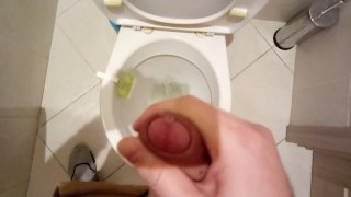Jerk the dick and cum