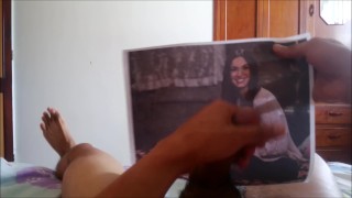 Cumming on a Megan Fox's pic