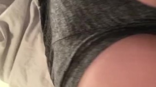 My big round ass almost rips my panties