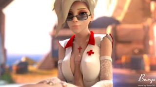 Mercy Nursey from Overwatch Titfuck