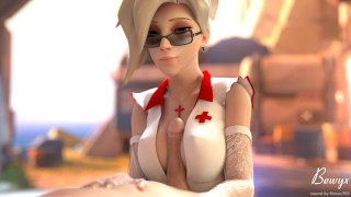 Mercy Nursey from Overwatch Titfuck
