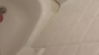 Shower wash POV jerk off