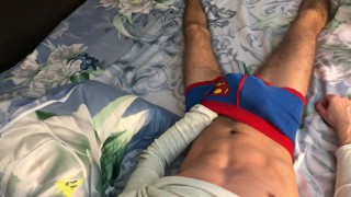 Guy Moaning Cum Through Underwear - 4K