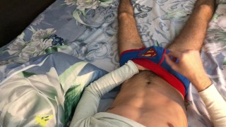 Guy Moaning Cum Through Underwear - 4K