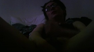 shemale with glasses - cums silent 
