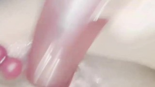 Fucking my pussy with my big dildo