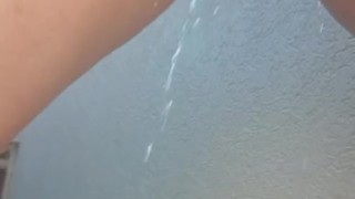 Naughty Pissing In Backyard