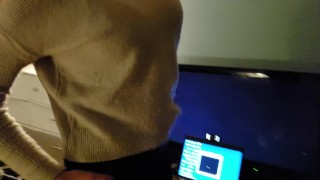 Petite naughty girl have a nasty idea so she masturbate herself!