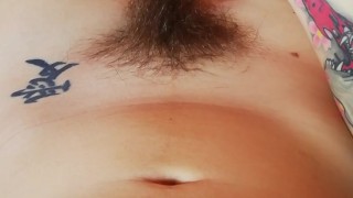 playing with my long pussy hair