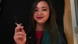 Miss Dee Nicotine Ashes On You - Smoking Fetish - Ashtray POV