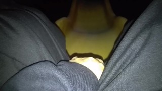 Pissing on the park's slide