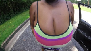 I love being topless in public