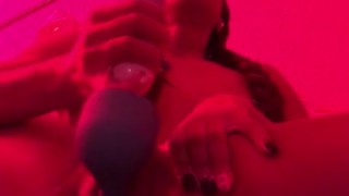 Wand Masturbation - gotta be quiet.