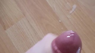 It felt too good so I came on the floor after edging