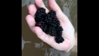 Nude River Swimming MILF as Guys Watch